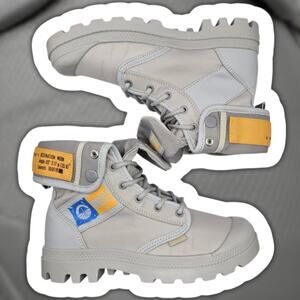 Palladium X Destiny Pampa Baggy Taikonaut Grey Boots Mens 4.5 Womens 6 Canvas